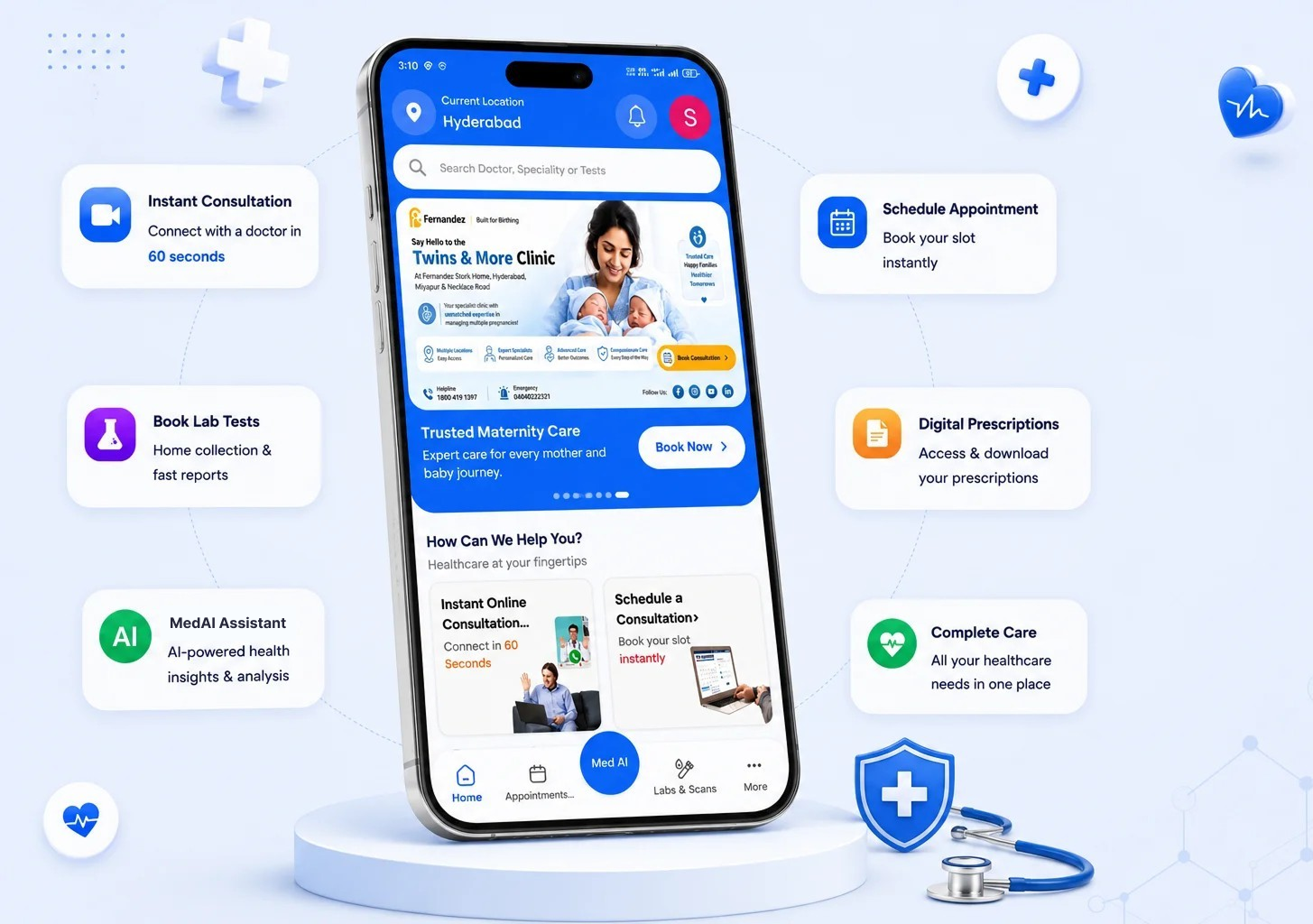 MedEasy.ai platform dashboard